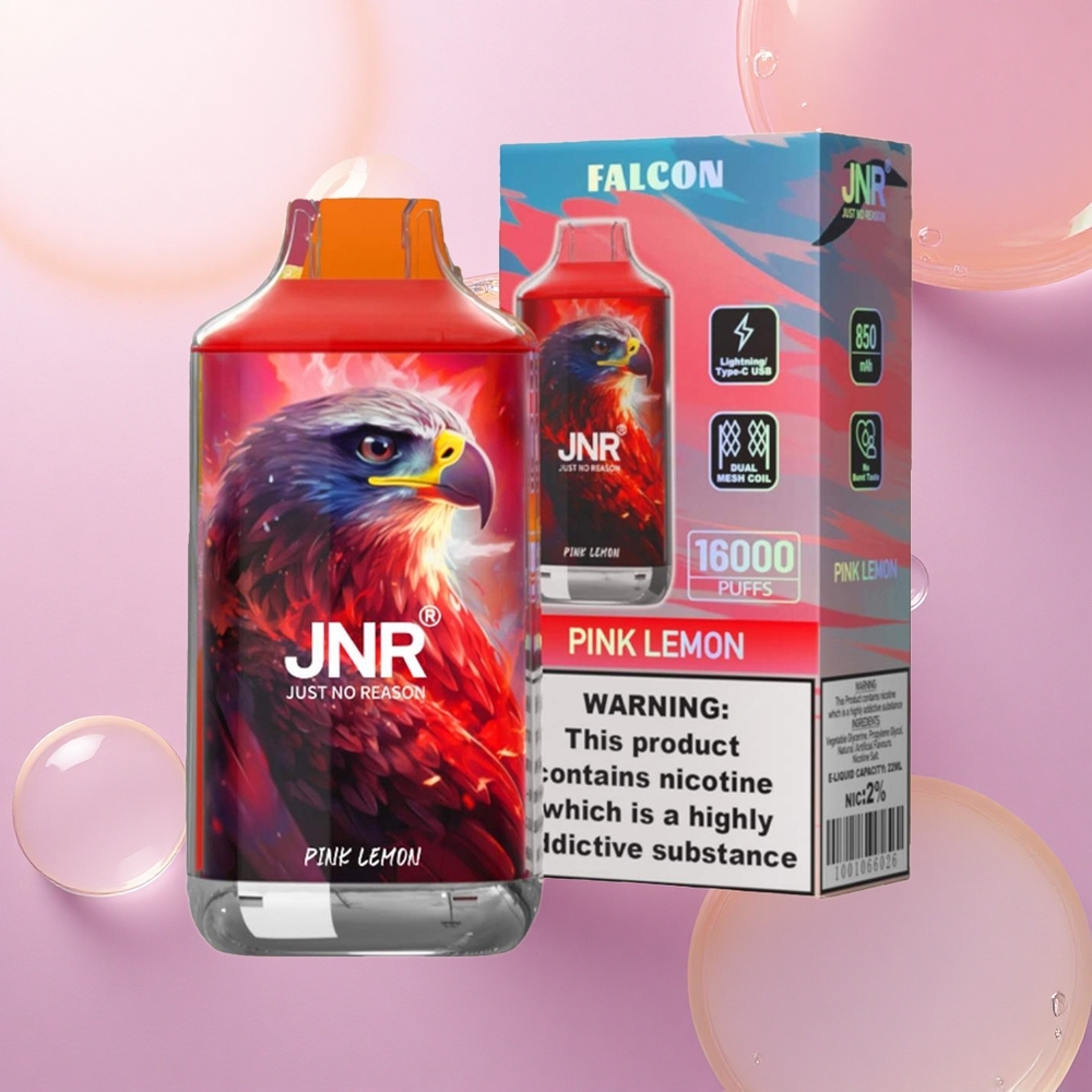 JNR Falcon 16000 Limone Rosa 22ml Dual Mesh 850mAh 2% Nicotina