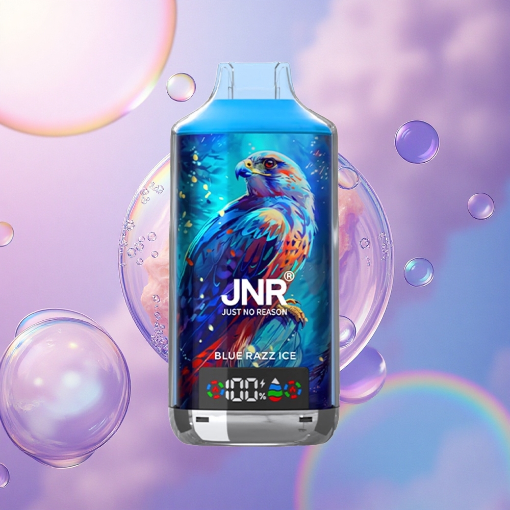 JNR Falcon X 18000 Ghiaccio Lampone Blu 750mAh Dual Mesh