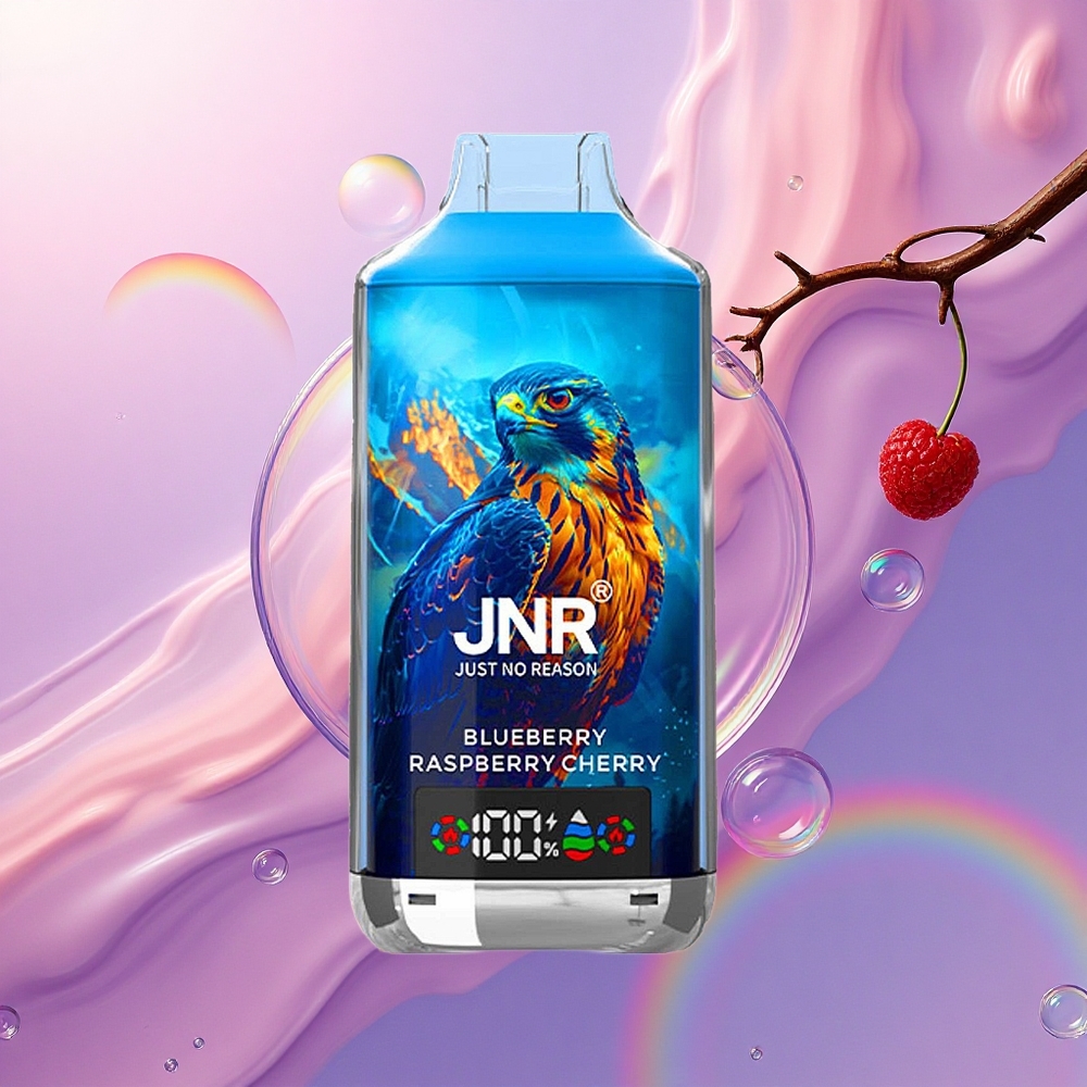 JNR Falcon X 18000 Mirtillo Lampone Ciliegia 750mAh 24ml Dual Mesh Nicotina 0% 2% 5%