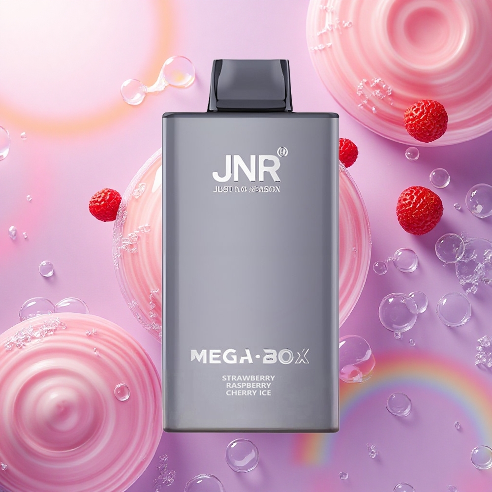 JNR Mega Box 25000 Fragola Lampone Ciliegia Ghiacciato con 30ml e 850mAh