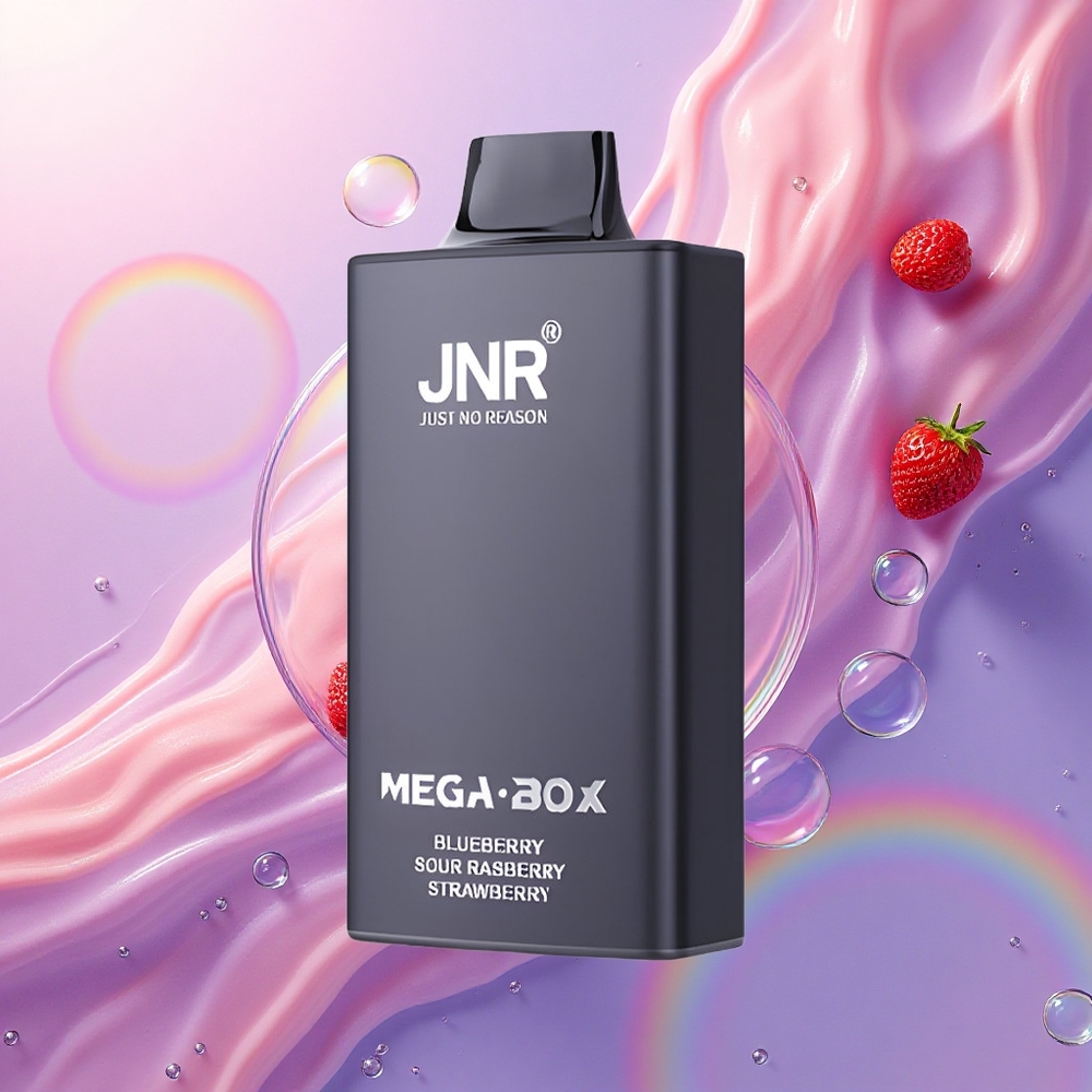 JNR Mega Box 25000 Mirtillo Acido Lampone Fragola con 850mAh e 2% Nicotina