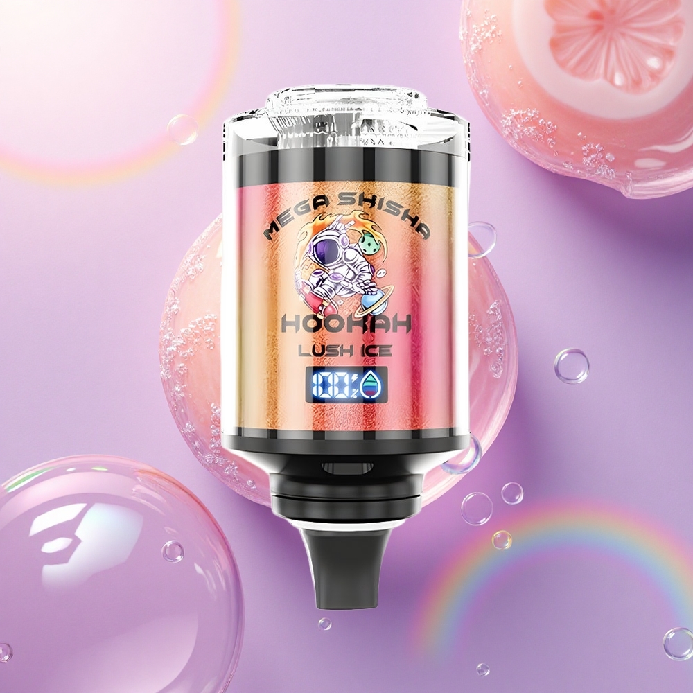 JNR Mega Shisha Hookah 100K Ghiaccio Rigenerante 2200mAh 60ml