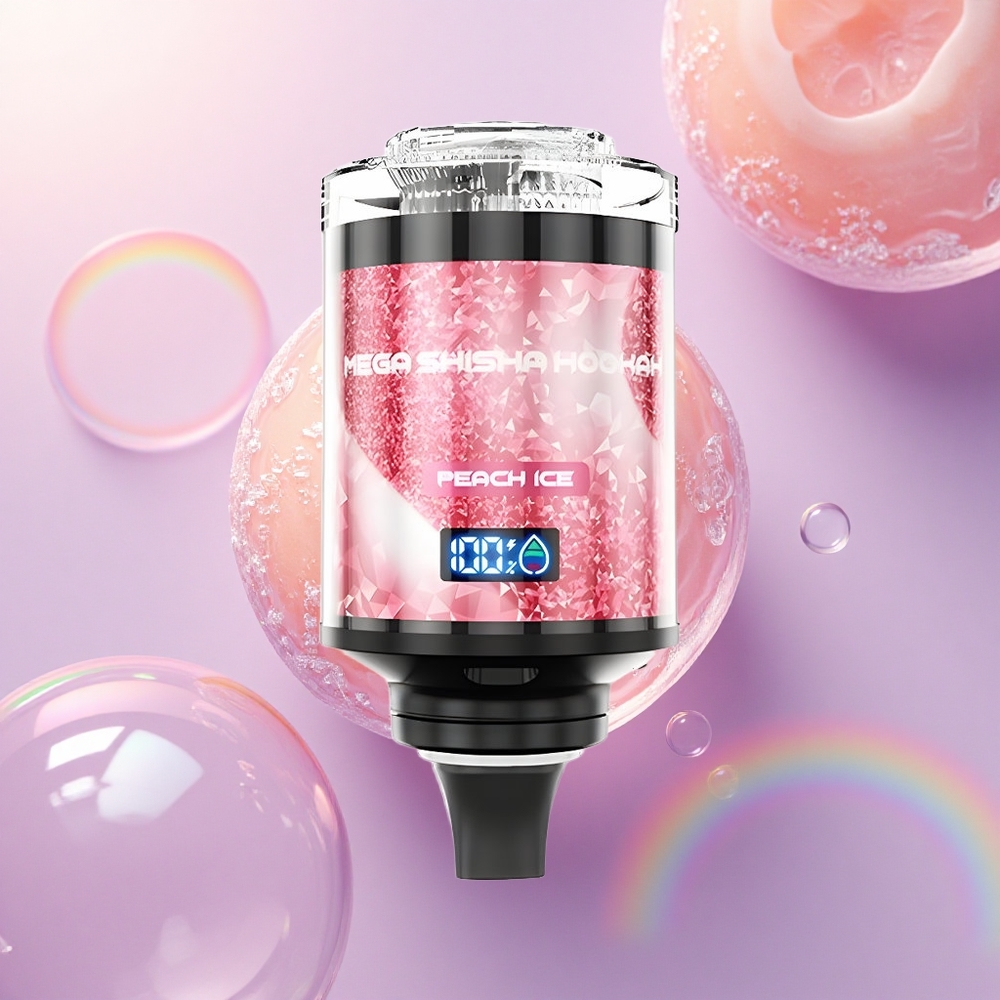 JNR Mega Shisha Hookah 100K Ghiaccio di Pesca 2200mAh 2% Nicotina
