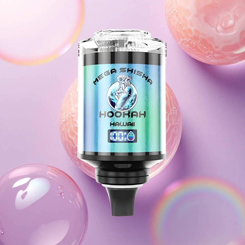 JNR Mega Shisha Hookah 100K Hawaii Luce Interattiva 60ml 2200mAh Nicotina 2%