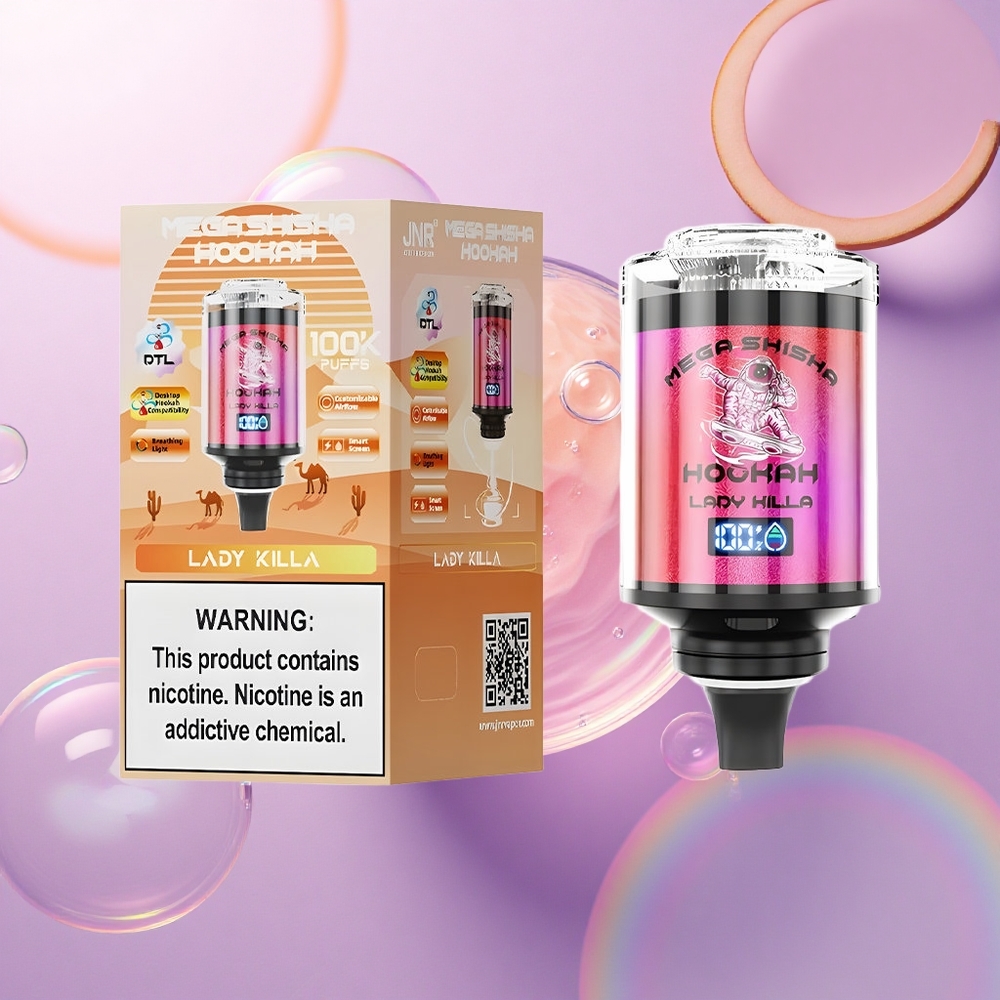 JNR Mega Shisha Hookah 100K Signora Assassina 2200mAh 60ml 2% Nicotina