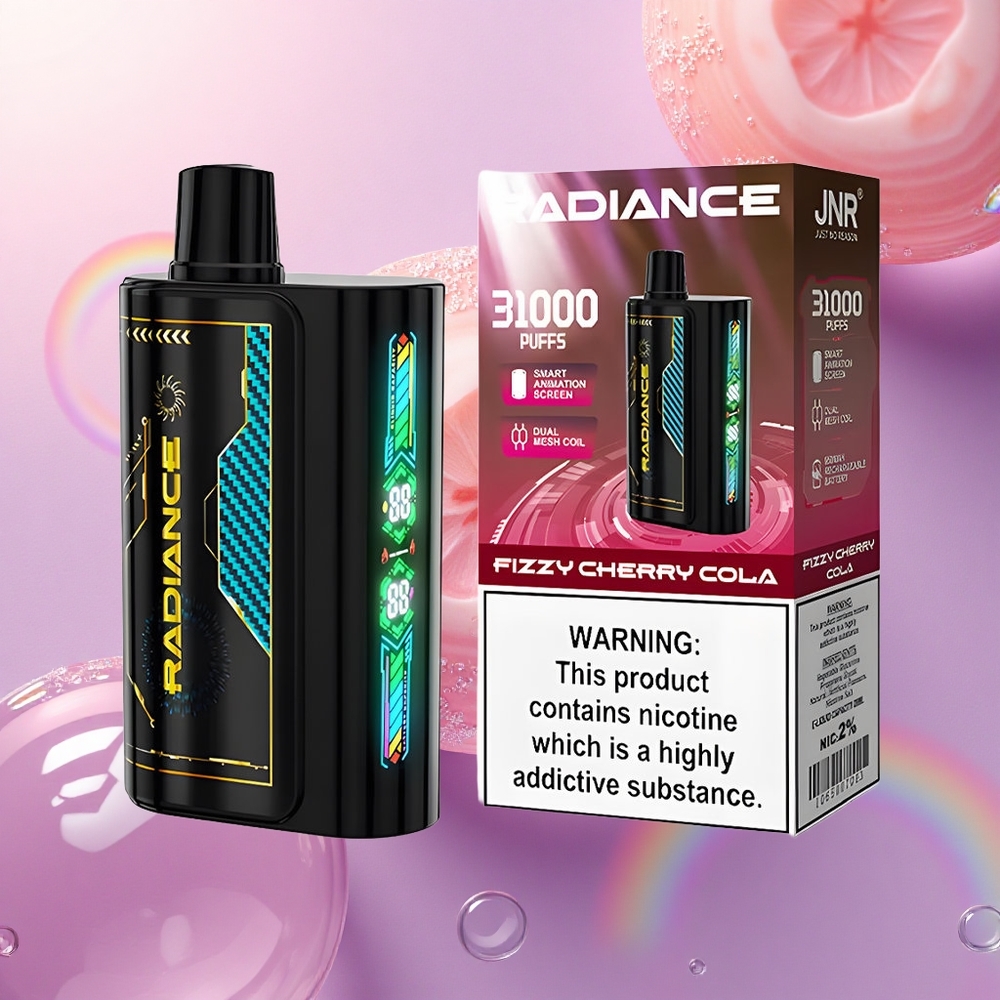 JNR Radiance 31000 Cola Ciliegia Frizzante con Schermo Animato e 950 mAh