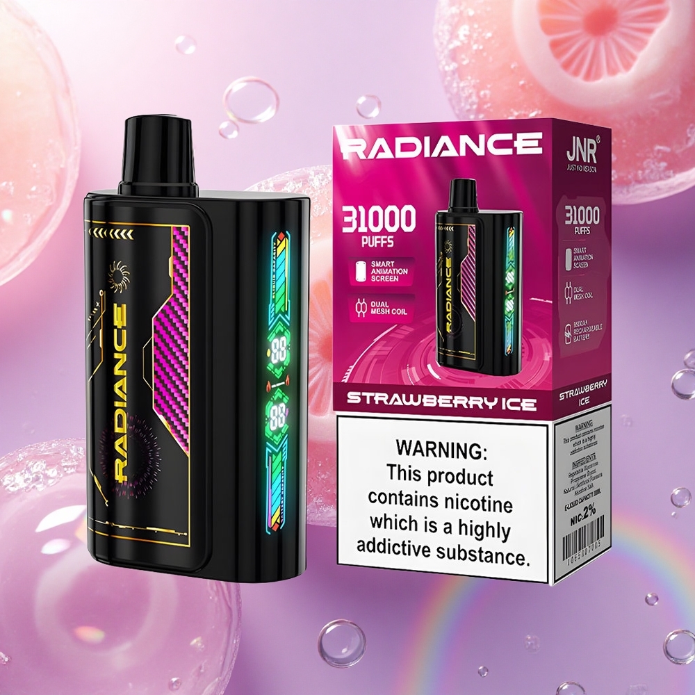 JNR Radiance 31000 Gelato alla Fragola 28ml Dual Mesh 950mAh