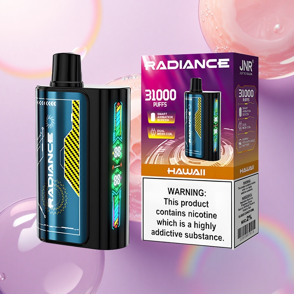 JNR Radiance 31000 Hawaii Schermo Animato Intelligente Dual Mesh Coil 950 mAh