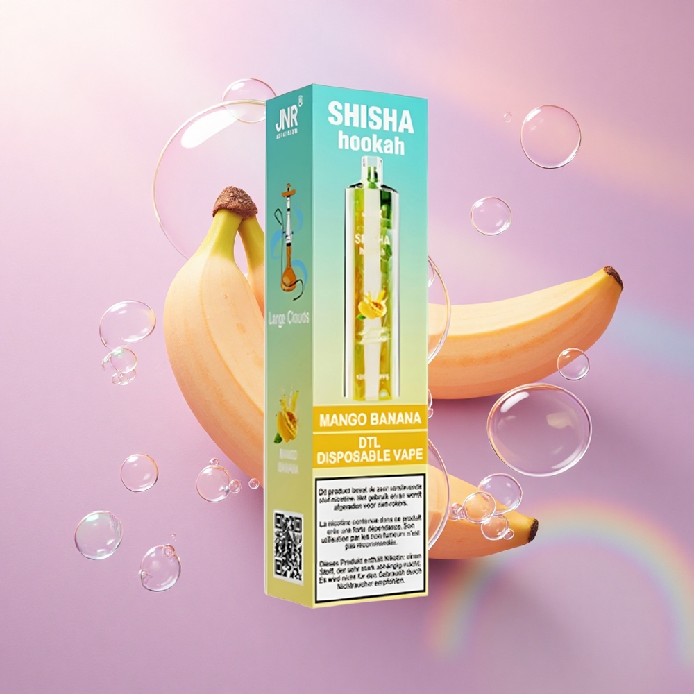 JNR Shisha Hookah 12000 Mango Banana 24ml 0.6 Ohm