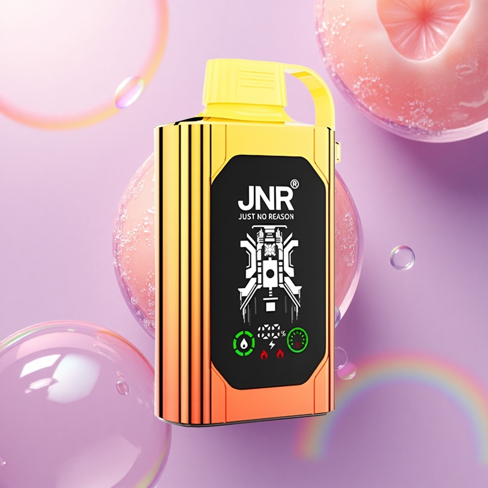JNR Shisha Hookah Box 20500 Pesche Succose HD Display 25ml Dual Mesh Coil Nicotina 0% 2% 5%
