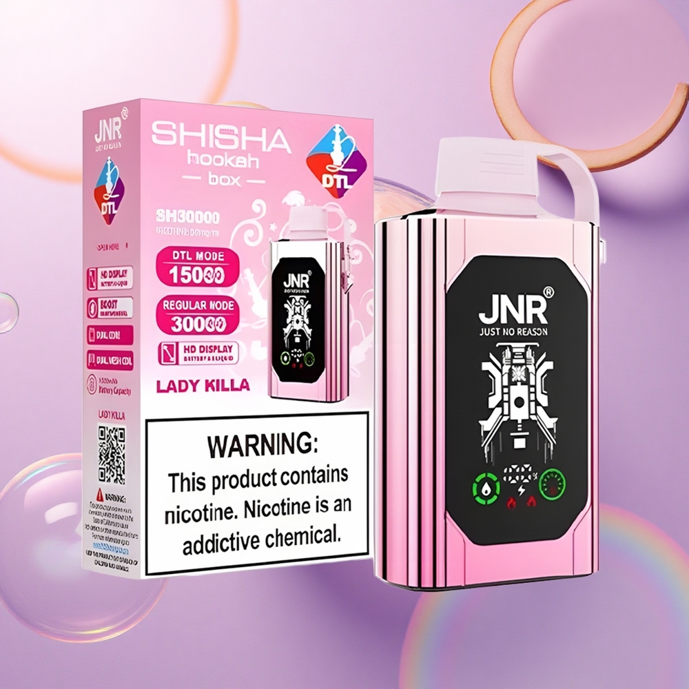 JNR Shisha Hookah Box 20500 Signora Killa HD Display 1000mAh 25ml Dual Mesh