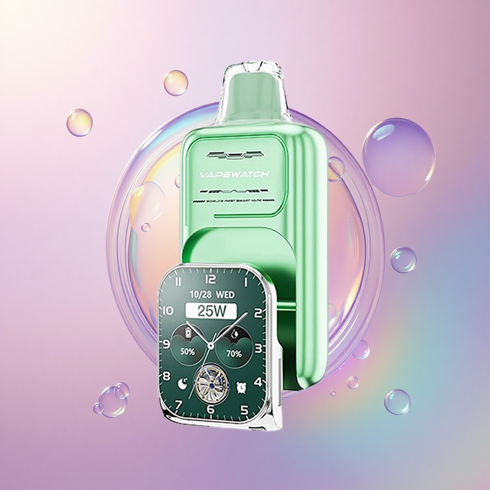 JNR VapeWatch 30000 Menta di Miami 19mL 5% Nicotina Dual Mesh Coil