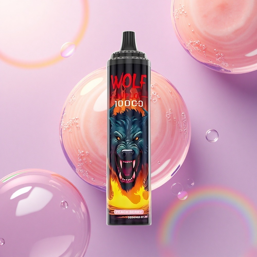 JNR Wolf Niplo 10000 Pesca Bacca 20ml 650mAh 1.0 Ohm