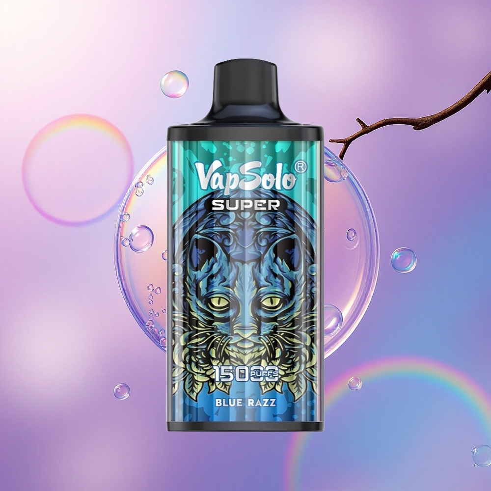 Vapsolo Super 15000 Puffs Azzurro Lampone 40ml 850mAh