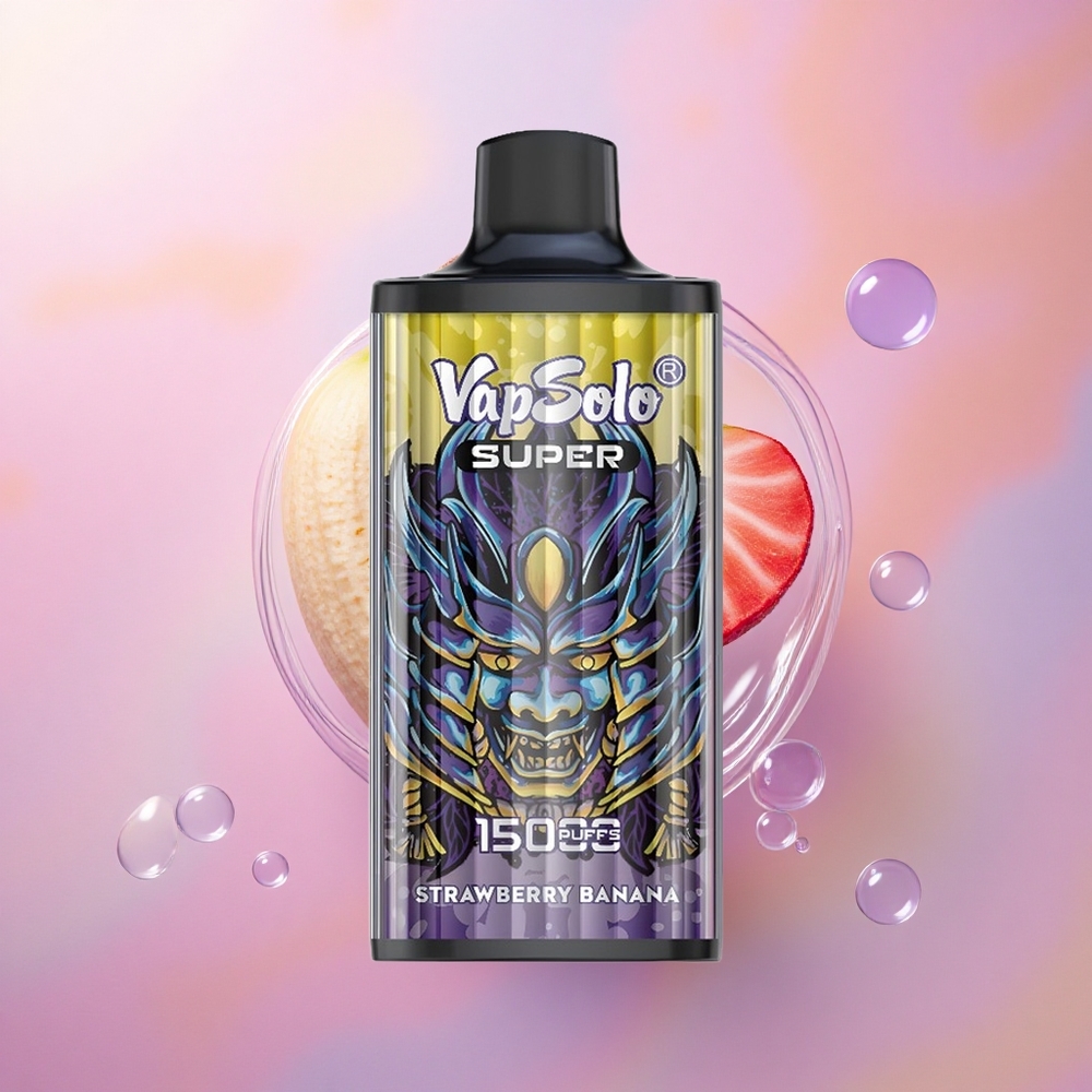 Vapsolo Super 15000 Puffs Fragola Banana 850mAh 40ml 20mg Nicotina