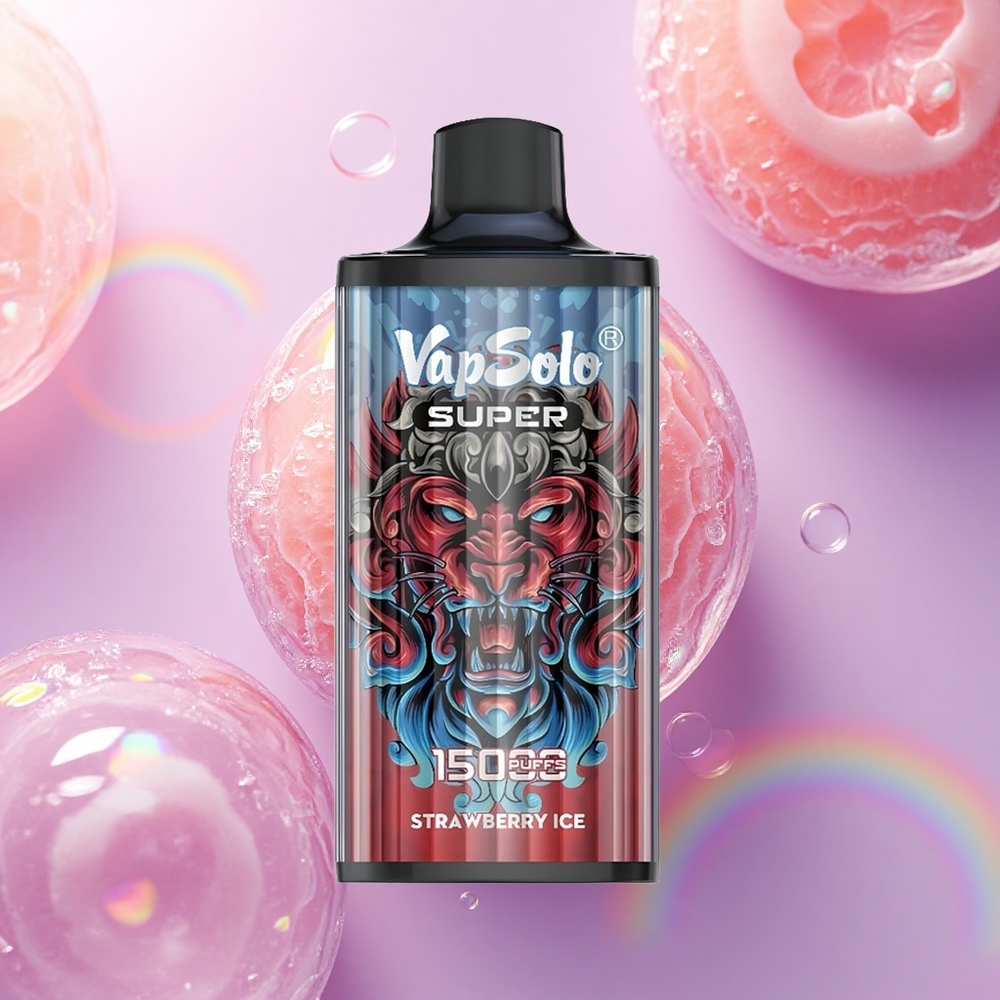 Vapsolo Super 15000 Puffs Gelato alla Fragola 40ml 850mAh