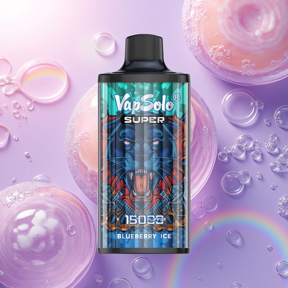 Vapsolo Super 15000 Puffs Gelato di Mirtillo con 40ml e 850mAh