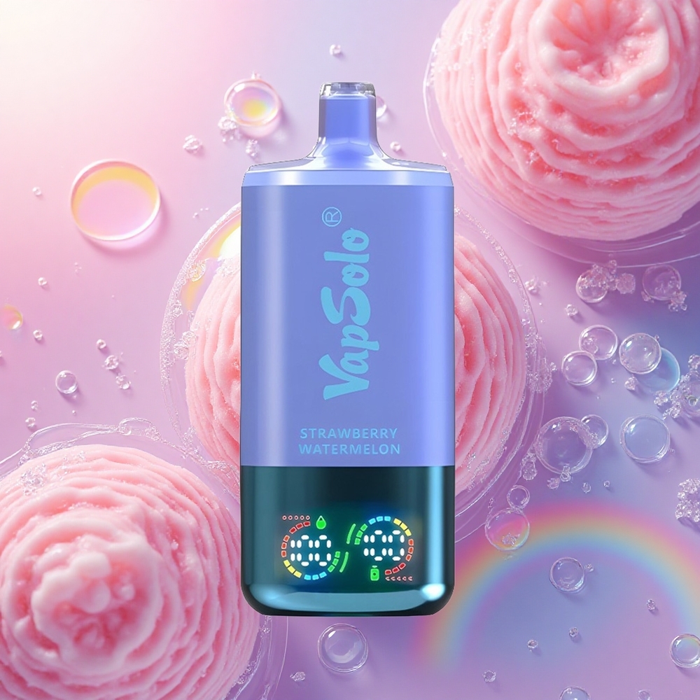 Vapsolo Triple 30000 Puffs Fragola Anguria & Mirtillo Ghiaccio con 40ml di E-Liquido e Nicotina 20mg/ml