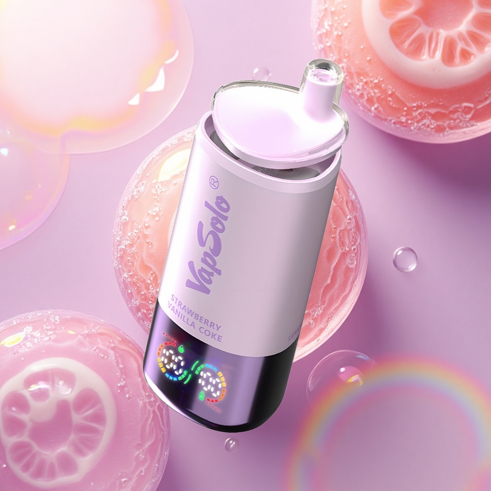 Vapsolo Triple 30000 Puffs Fragola Vaniglia Coke con 40ml e-liquid e nicotina 20mg/ml