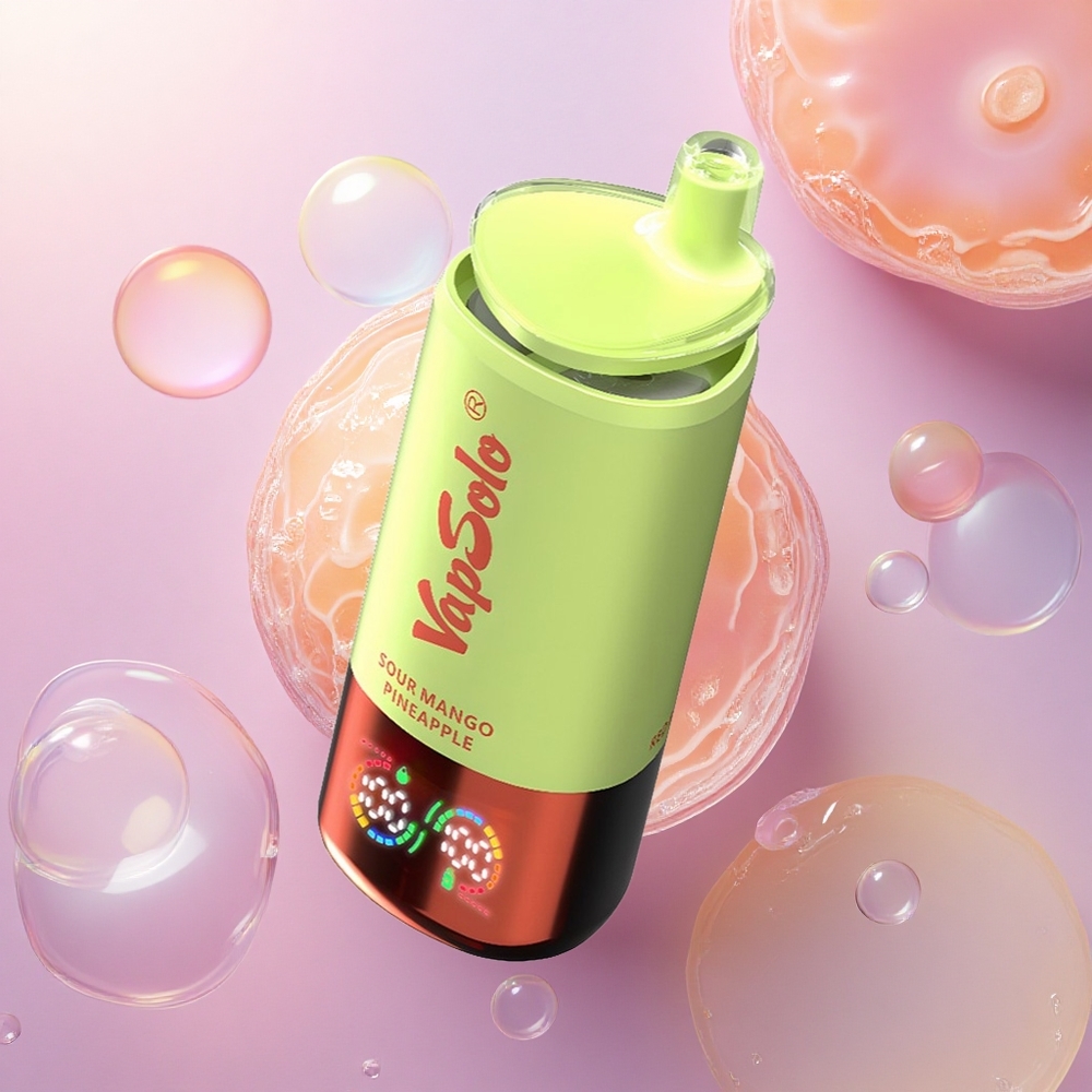 Vapsolo Triple 30000 Puffs Mango Ananas Aspro con 40ml di E-Liquido e Nicotina 20mg/ml