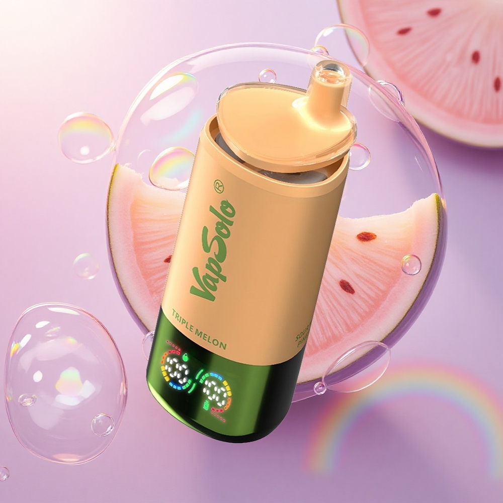 Vapsolo Triple 30000 Puffs Melone Triplo con 40ml e Nicotina 20mg/ml