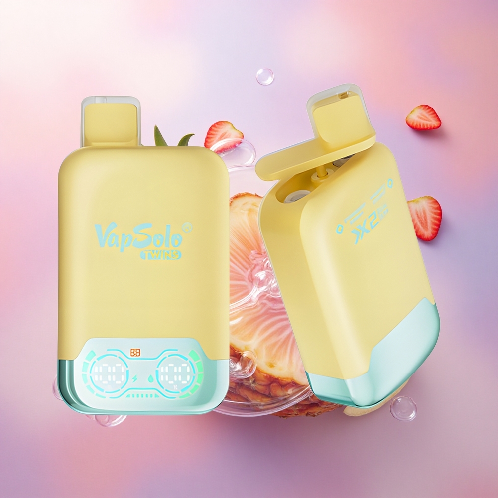 Vapsolo Twins 20000 Puffs Ananas Cocco & Fragola Banana con 40 ml e-liquido e nicotina 20mg/ml