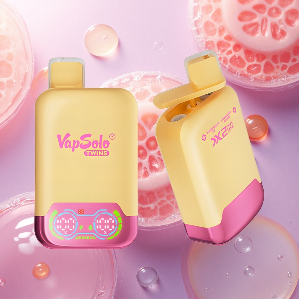Vapsolo Twins 20000 Puffs Anguria Ghiacciata & Fragola Mango con 40ml Liquido e Nicotina 50mg/ml