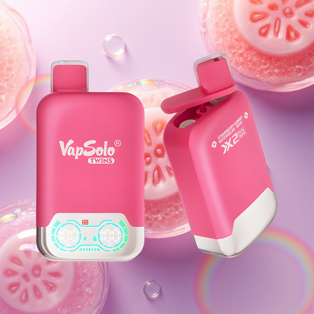 Vapsolo Twins 20000 Puffs Fragola Anguria & Orsetti Gommosi - 40ml Liquido - Nicotina 20mg/ml - Tipo-C
