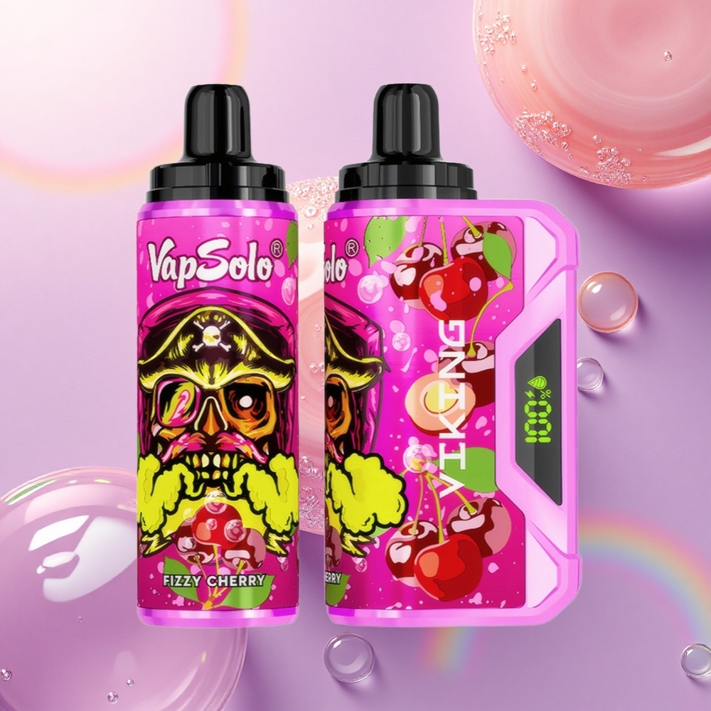 VapSolo VIKING 12000 Puffs Ciliegia Frizzante 22ml 20mg Nicotina