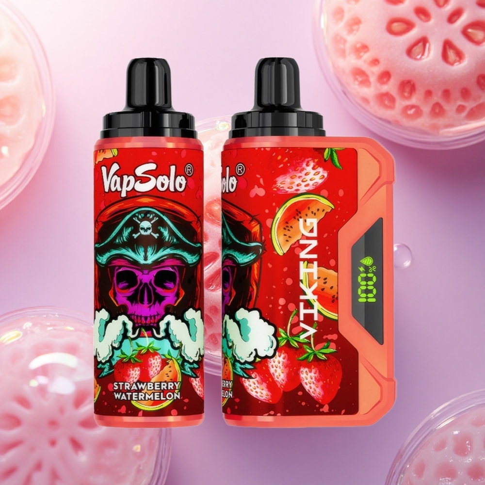 VapSolo VIKING 12000 Puffs Fragola Anguria 22ml 20mg Nicotina