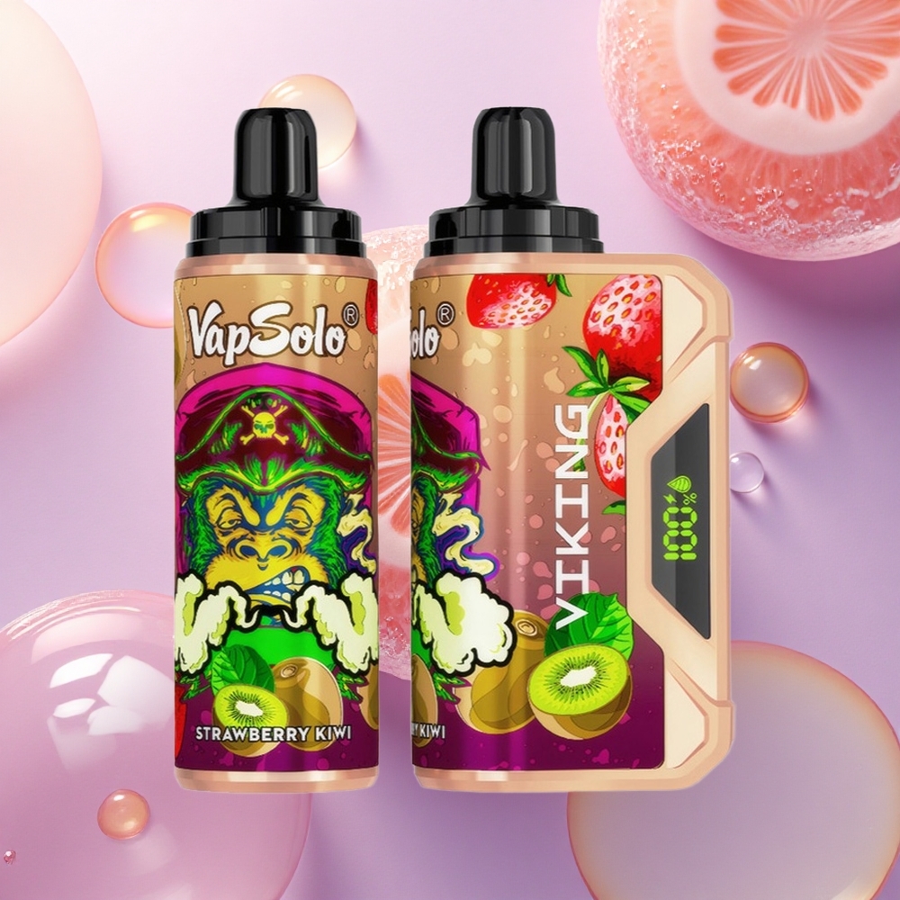 VapSolo VIKING 12000 Puffs Fragola Kiwi 22ml Nicotina 20/50