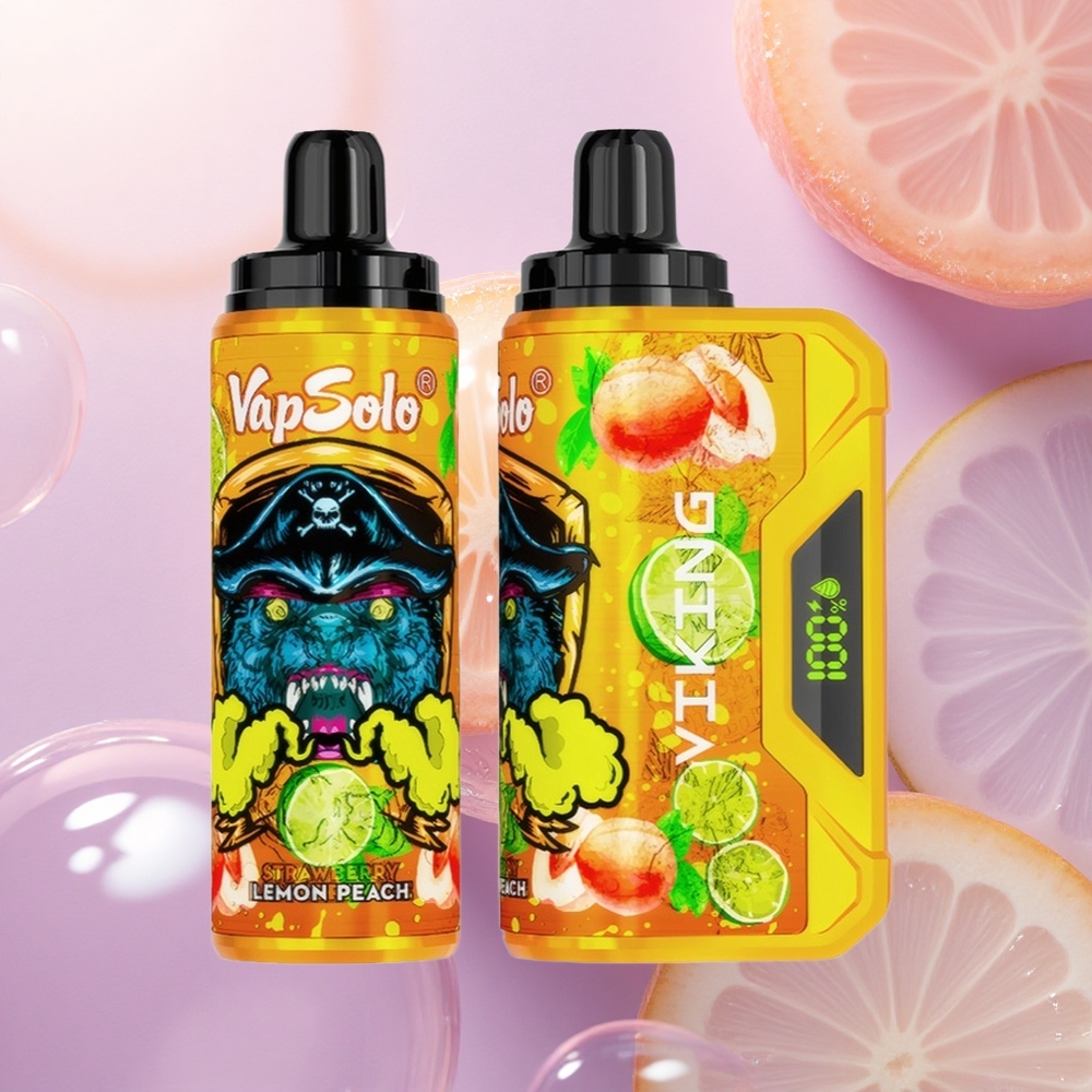 VapSolo VIKING 12000 Puffs Limone Pesca 22ml 20mg Nicotina