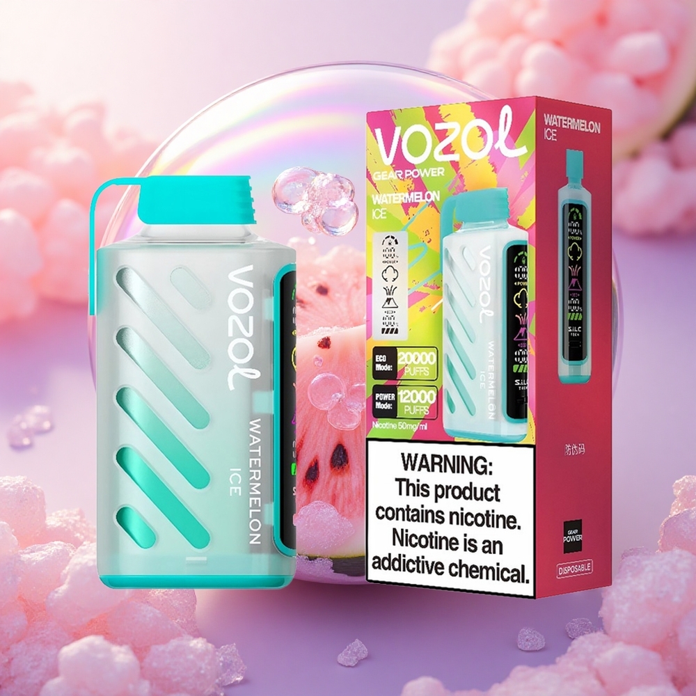 VOZOL Gear Power 20000 Puffs Anguria Ghiaccio con Dual Mesh Coil e 20mL