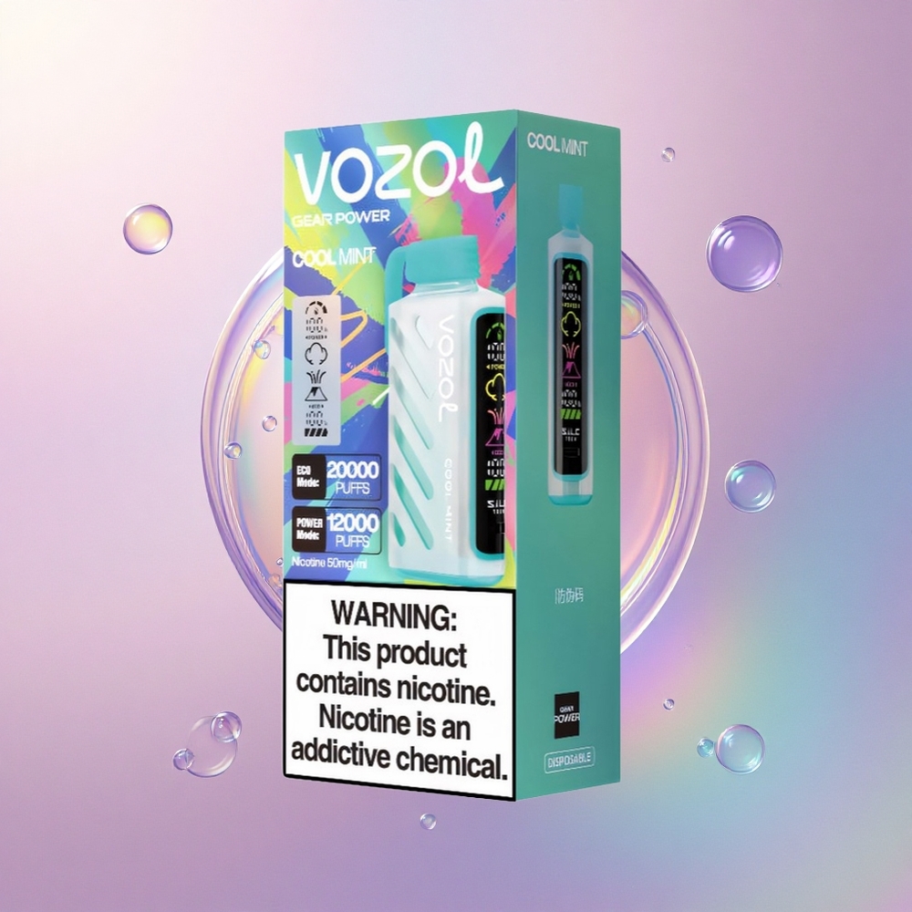 VOZOL Gear Power 20000 Puffs Menta Fresca S.i.L.C. Tech 20mL Nicotina 5%