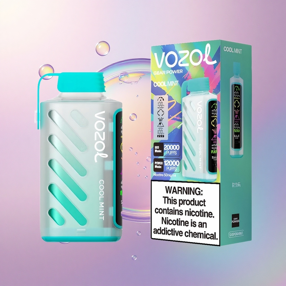 VOZOL Gear Power 20000 Puffs Menta Fresca S.i.L.C. Tech 20mL Nicotina 5%