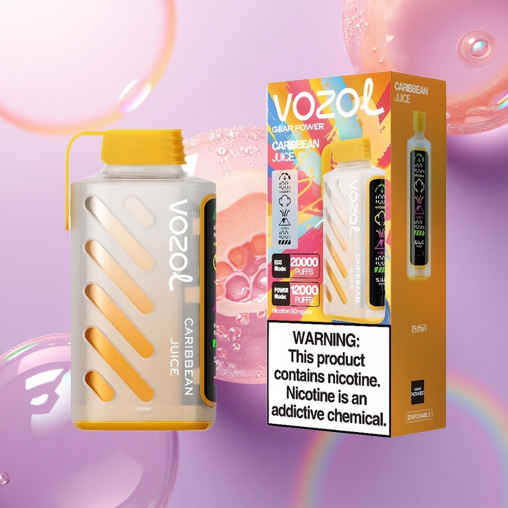VOZOL Gear Power 20000 Puffs Succo dei Caraibi con Dual Mesh Coil e Nicotina 5%