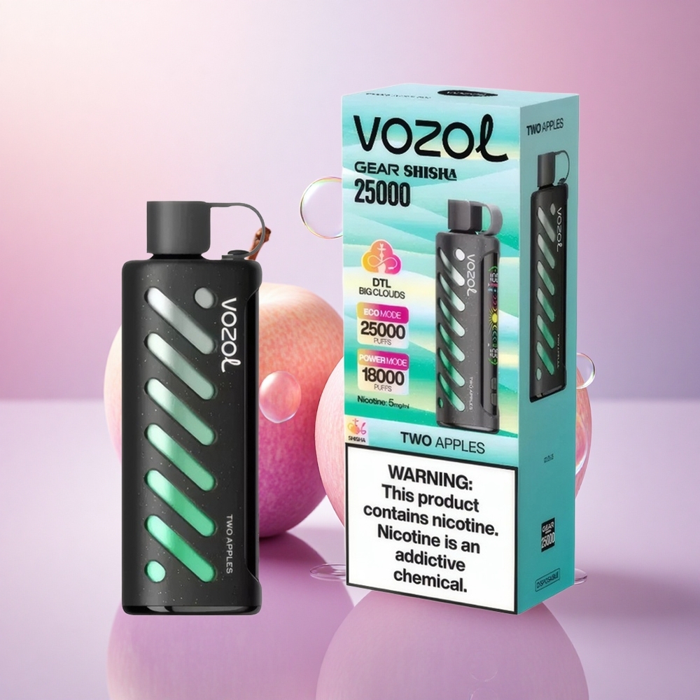 VOZOL Gear Shisha 25000 Puffs Due Mele con 5mg/ml di Nicotina e 1000mAh