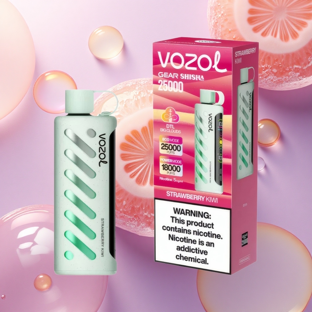 VOZOL Gear Shisha 25000 Puffs Fragola Kiwi Doppia Rete 1000mAh