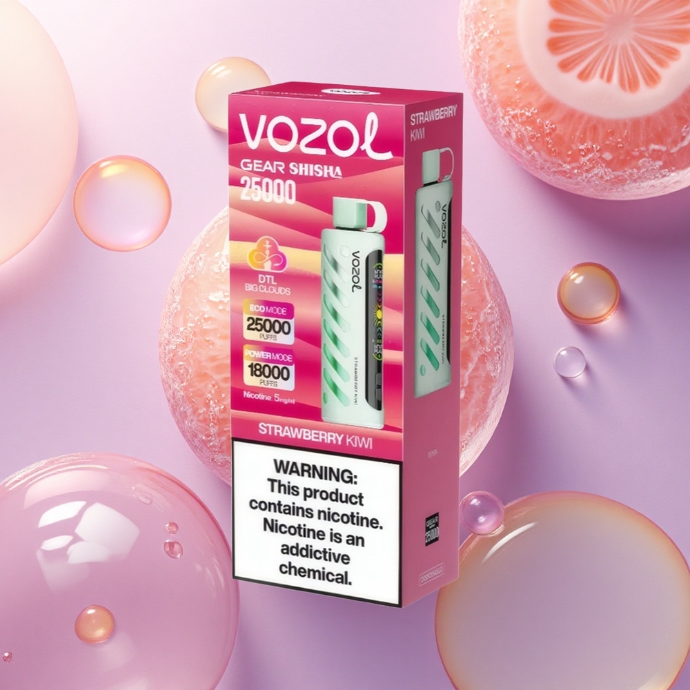VOZOL Gear Shisha 25000 Puffs Fragola Kiwi Doppia Rete 1000mAh