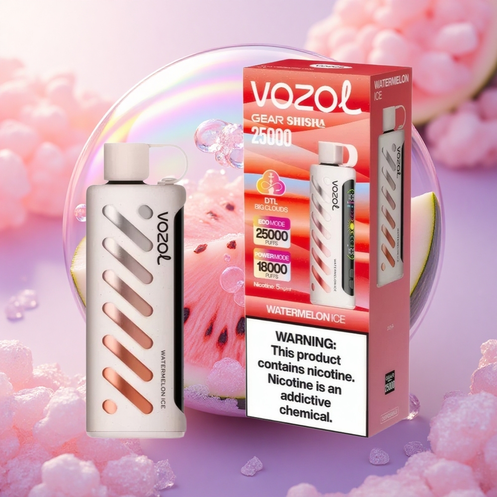 VOZOL Gear Shisha 25000 Puffs Gelato d\'Anguria con 5mg/ml Nicotina e 1000mAh
