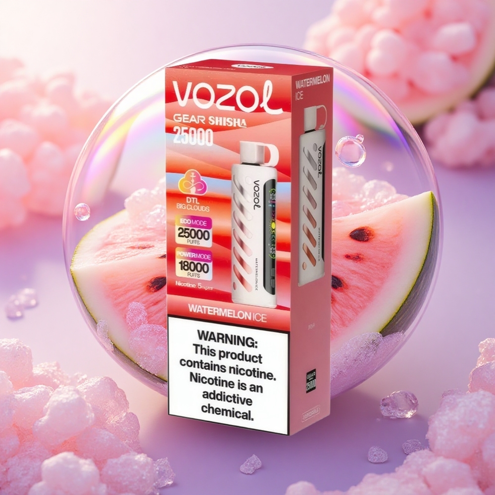 VOZOL Gear Shisha 25000 Puffs Gelato d\'Anguria con 5mg/ml Nicotina e 1000mAh