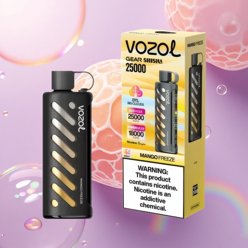 VOZOL Gear Shisha 25000 Puffs Gelato di Mango con 5mg/ml Nicotina e 1000mAh