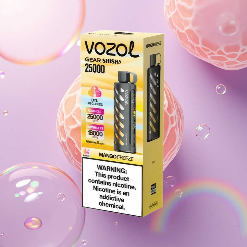 VOZOL Gear Shisha 25000 Puffs Gelato di Mango con 5mg/ml Nicotina e 1000mAh