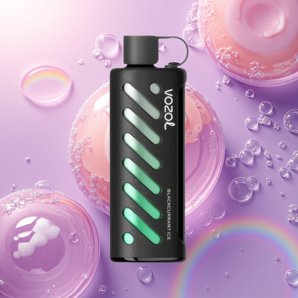 VOZOL Gear Shisha 25000 Puffs Gelato di Ribes Nero con 5mg/ml Nicotina e 1000mAh