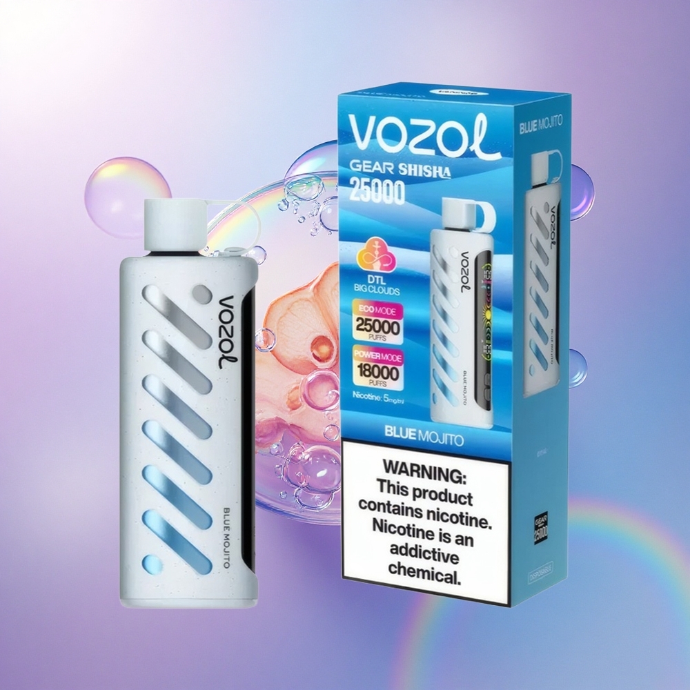 VOZOL Gear Shisha 25000 Puffs Mojito Blu Dual Mesh 1000mAh