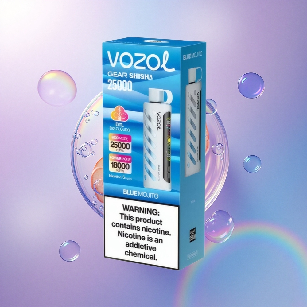 VOZOL Gear Shisha 25000 Puffs Mojito Blu Dual Mesh 1000mAh