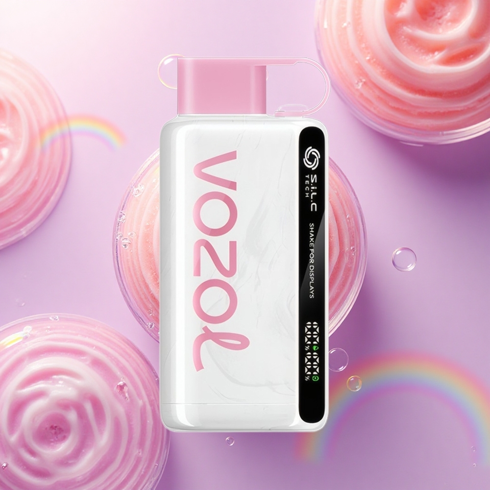 VOZOL STAR 9000/12000 Puffs Gelato alla Fragola con Ricarica Rapida 30% e Batteria 650mAh