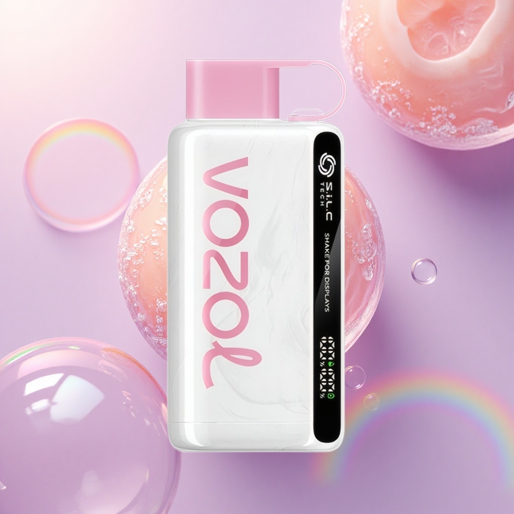 VOZOL STAR 9000/12000 Puffs Ghiaccio di Pesca con Ricarica Rapida 30% e 650mAh